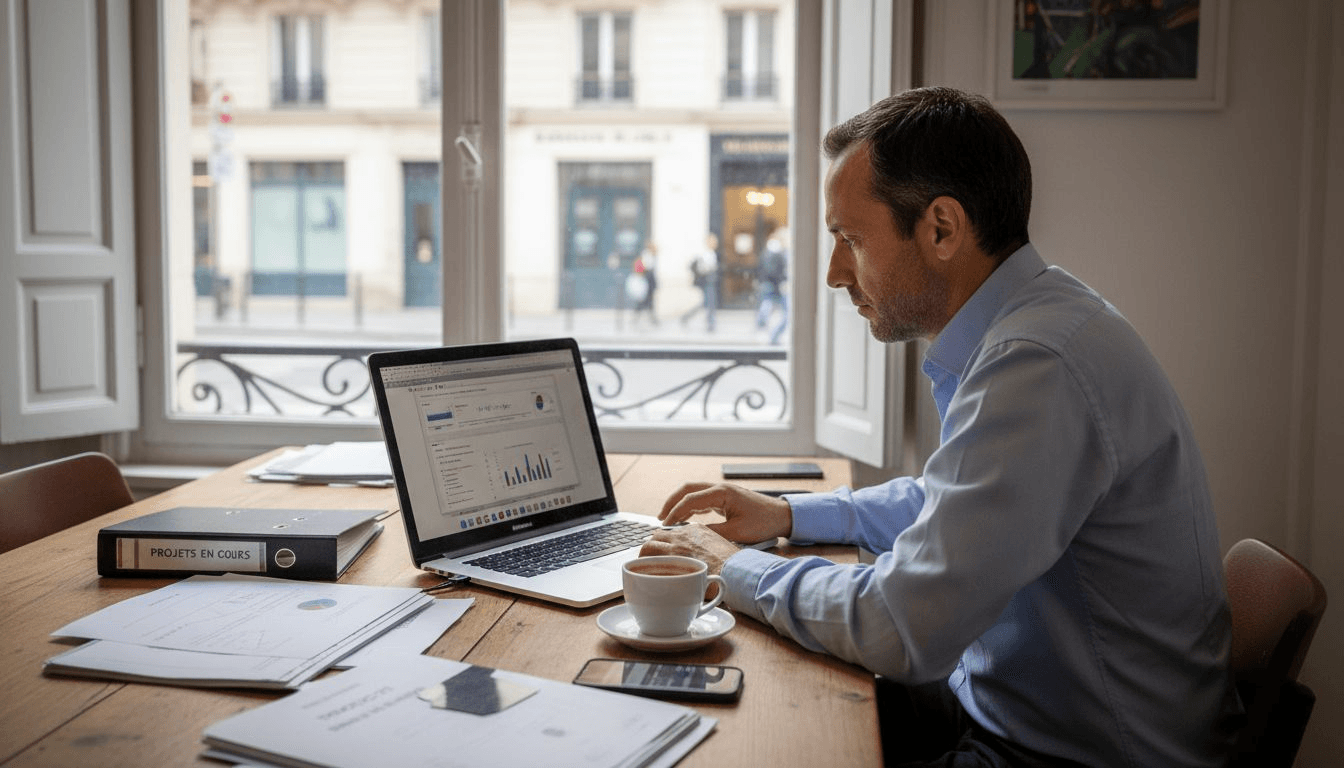 Responsable cybersécurité pour les PME, j’accompagne mes clients en tant que consultant, directement au sein de leurs bureaux.