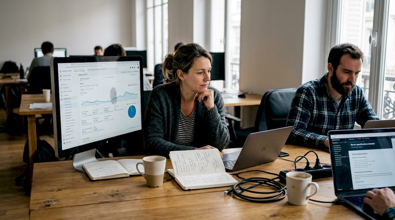 Une petite équipe gère l’hébergement du site internet de leur entreprise.