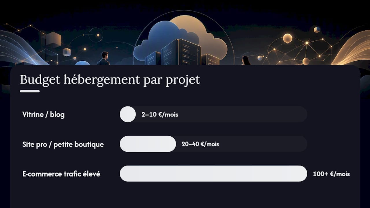 Quel budget d'hébergement prévoir selon votre type de projet ? — overview diagram
